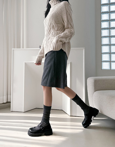 누아 메리제인 로퍼 5cm (1001C6)