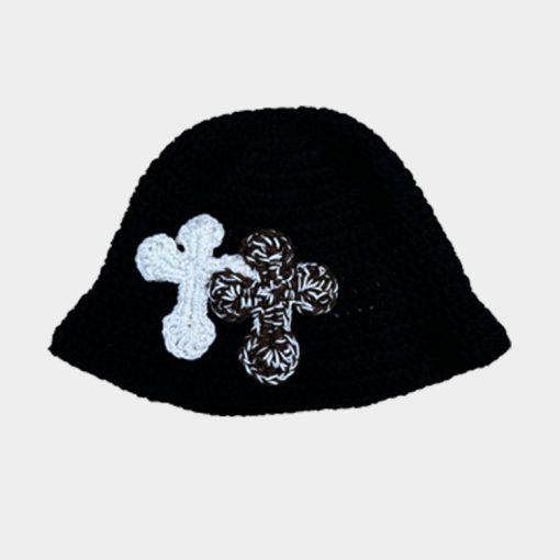 컬렉션 3D 더블 크로스 핸드메이드 니트 모자