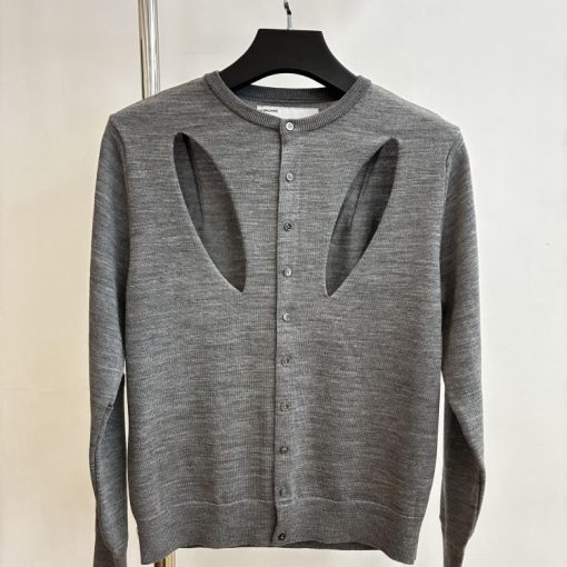 포르티아 그레이 모티브 퍼포인트 카디건 (그레이)