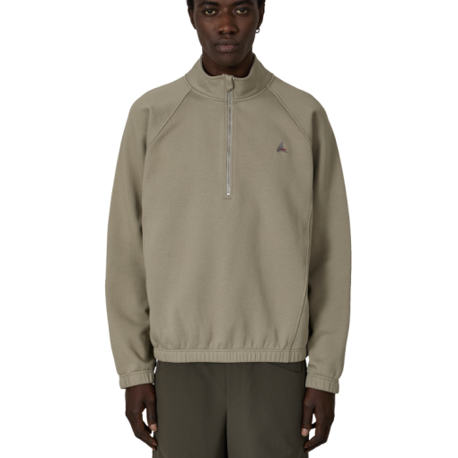 로고 490Gsm 헤비 하프 지퍼 (라이트 그레이) RBMW0636FA405